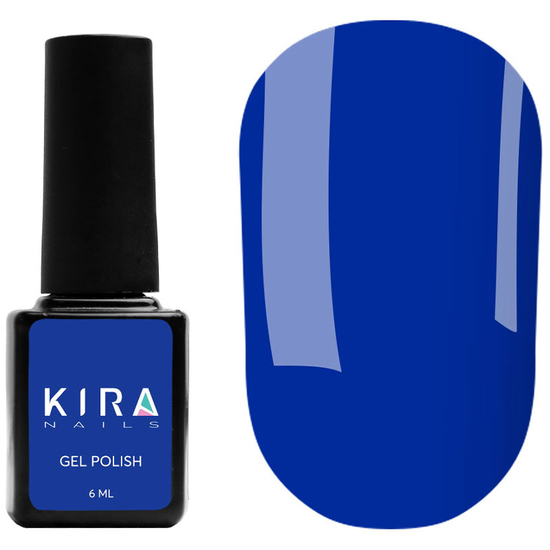 Гель-лак Kira Nails №189 (электрический синий, эмаль), 6 мл