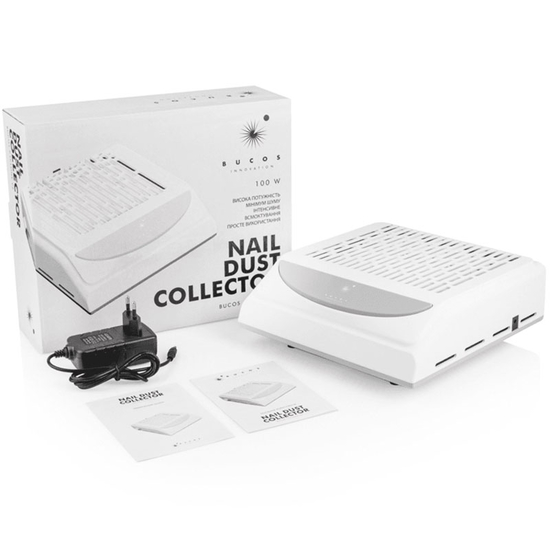 Витяжка для манікюру з фільтром НЕРА BUCOS CYCLONE V2 на 100W Біла + USB, Колір: Біла3