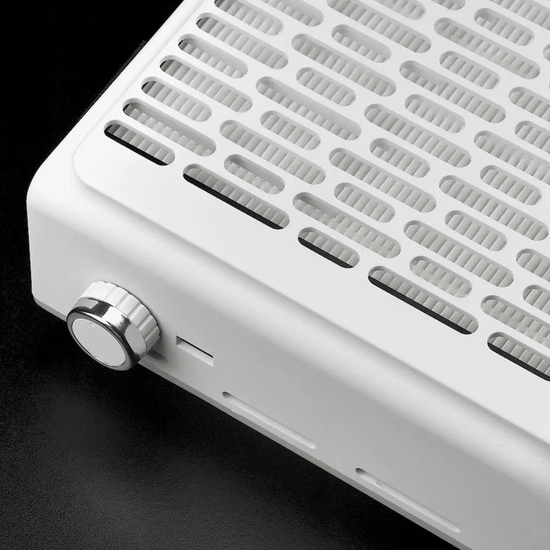 Витяжка для манікюру з фільтром НЕРА BUCOS CYCLONE V2 на 100W Біла + USB, Колір: Біла9