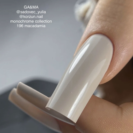 Гель-лак GaMa Gel Polish Monochrome collection 196 Macadamia 10 мл, Объем: 10 мл
, Цвет: 1963