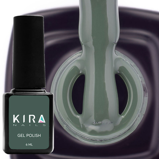 Гель-лак Kira Nails №147 (темний мох, емаль), 6 мл2