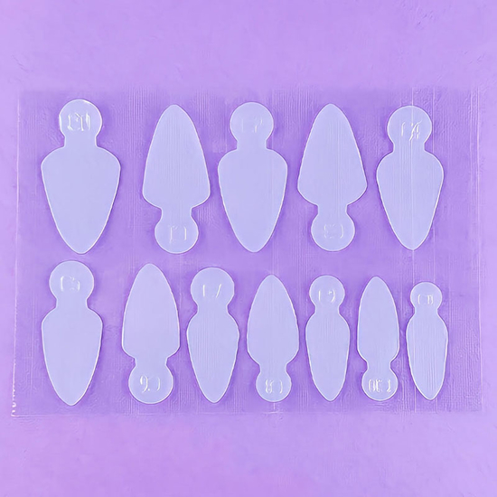 Силиконовые молды DNKa Professional Nail Molds 0002, 36 шт, Размер: 00022
