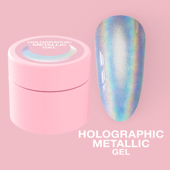 Гель-краска для ногтей LUNA Holographic Metallic Gel голографическая 5 мл2