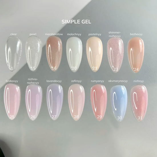 Гель для укрепления и наращивания GaMa Simple Gel №024 Bezhevyy 30 мл, Объем: 15 мл, Цвет: 0243