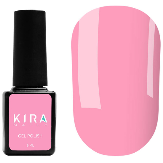 Гель-лак Kira Nails №101 (яркий розовый, эмаль), 6 мл