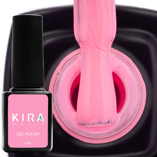 Гель-лак Kira Nails №101 (яркий розовый, эмаль), 6 мл2