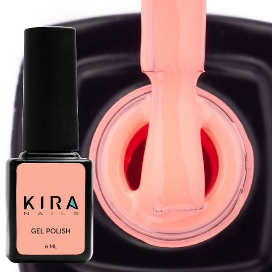 Гель-лак Kira Nails №142 (персиково-розовый, эмаль), 6 мл2