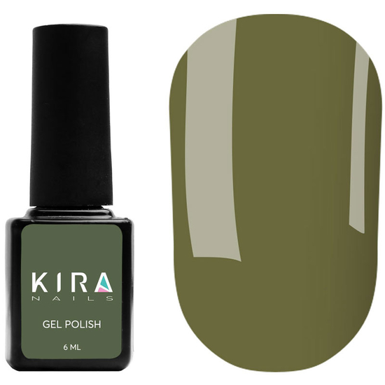 Гель-лак Kira Nails №148 (темно-зелений, емаль), 6 мл