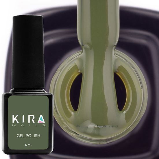 Гель-лак Kira Nails №148 (темно-зелений, емаль), 6 мл2