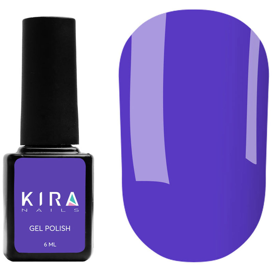 Гель-лак Kira Nails №156 (яскраво-синій, емаль), 6 мл