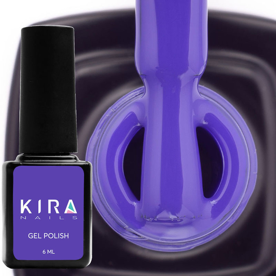 Гель-лак Kira Nails №156 (яскраво-синій, емаль), 6 мл2