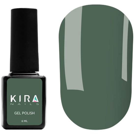 Гель-лак Kira Nails №171 (хакі, емаль), 6 мл