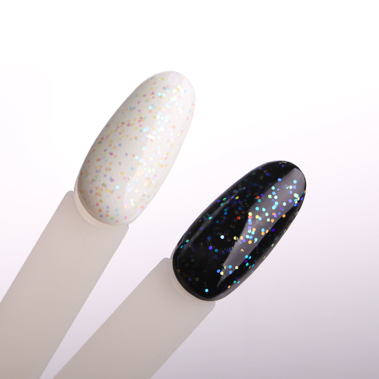 Kira Nails No Wipe Top Reflex - топ без ЛС с голографической крошкой, 6 мл3