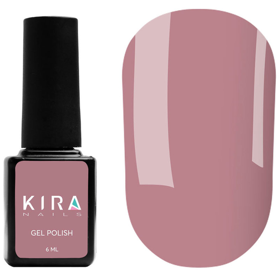 Гель-лак Kira Nails №119 (сливово-коричневый, эмаль), 6 мл