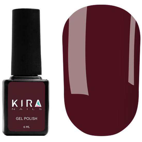 Гель-лак Kira Nails №154 (темно-коричневый, эмаль), 6 мл