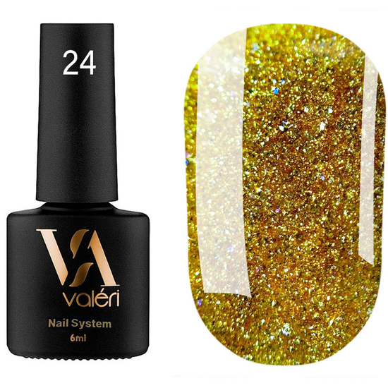 Гель-лак светоотражающий Valeri Flash №24 6 мл, Цвет: 24