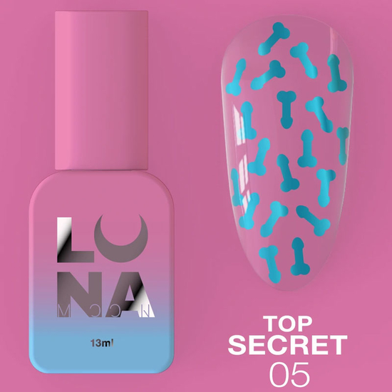 Топ для гель-лака без ЛС LUNA Top Secret №5 13 мл, Цвет: №5