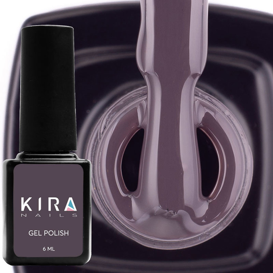 Гель-лак Kira Nails №067 (темний фіолетовий, емаль), 6 мл2