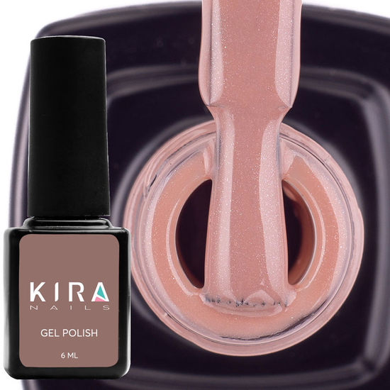 Гель-лак Kira Nails №071 (бежево-коричневий з мікроблеском), 6 мл2