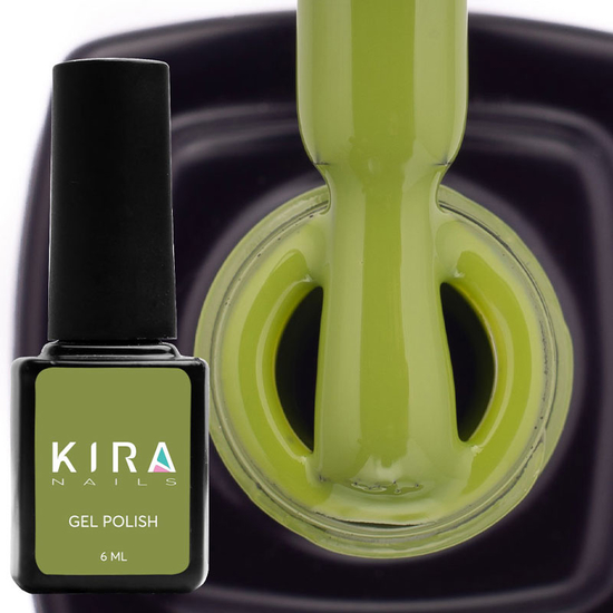 Гель-лак Kira Nails №127 (хакі, емаль), 6 мл2