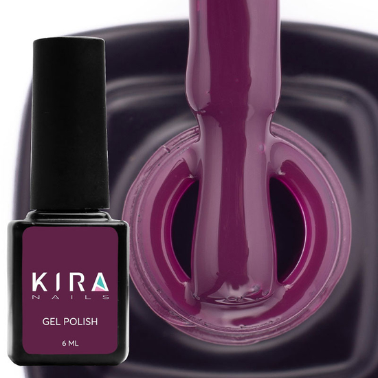 Гель-лак Kira Nails №152 (фиолетово-коричневый, эмаль), 6 мл2