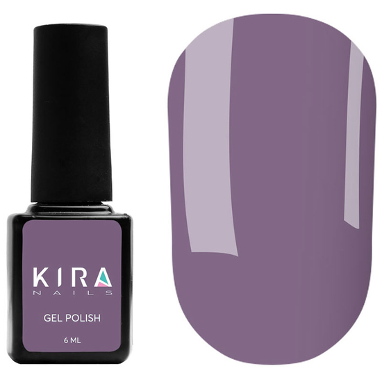 Гель-лак Kira Nails №160 (сіро-синій, емаль), 6 мл