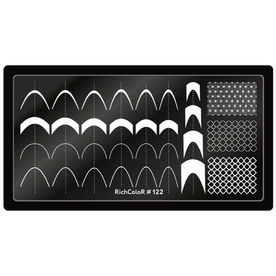 Пластина для стемпінгу RichColor-122, Колір: 122