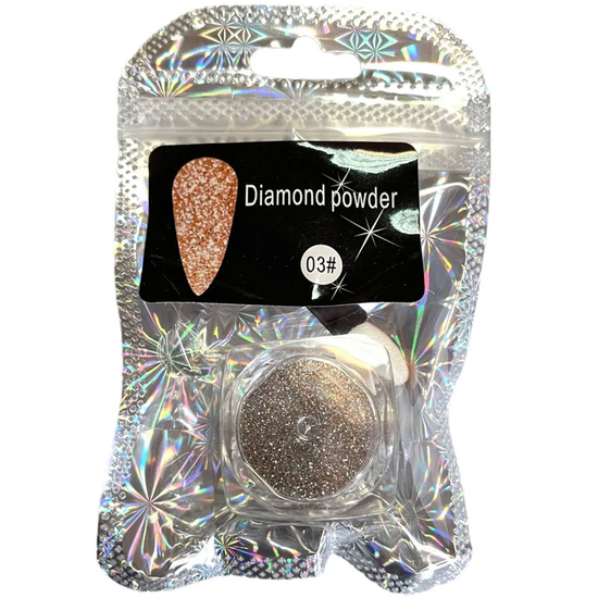 Світловідбиваюча втирка Diamond Powder для дизайну нігтів №3, Колір: 3