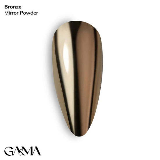 Втирка для нігтів GA&MA Mirror Powder Bronze  0,3 г, Колір: Bronze