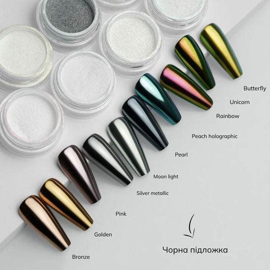 Втирка для нігтів GA&MA Mirror Powder Pink  0,3 г, Колір: Pink3