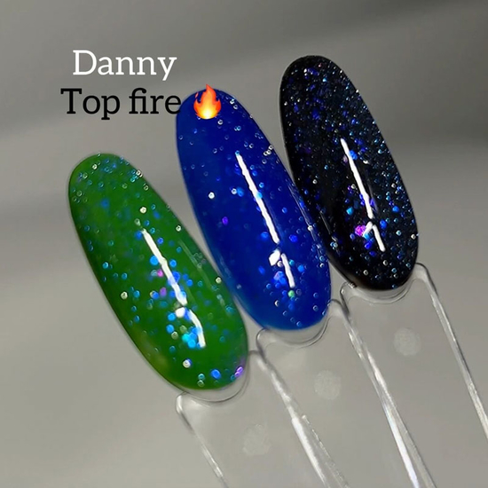 Світловідбиваючий топ Danny Fire 02 (синій), 12 мл, Колір: 022