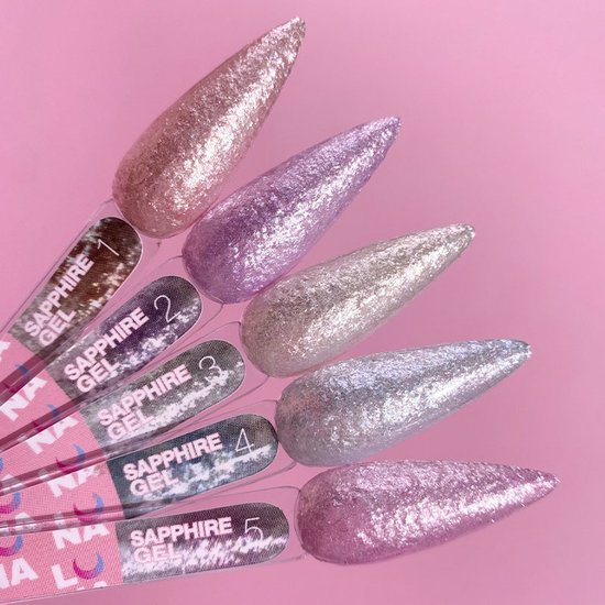 Блискітки для нігтів LUNA Sapphire Gel №4 5 мл, Колір: №44