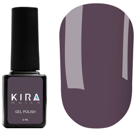 Гель-лак Kira Nails №067 (темный фиолетовый, эмаль), 6 мл