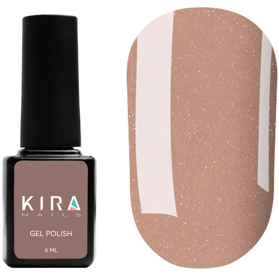 Гель-лак Kira Nails №071 (бежево-коричневий з мікроблеском), 6 мл