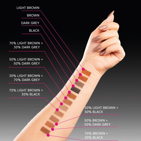 Фарба для брів та вій ZOLA TATTOO TINT Brown 15 мл, Колір: Brown2