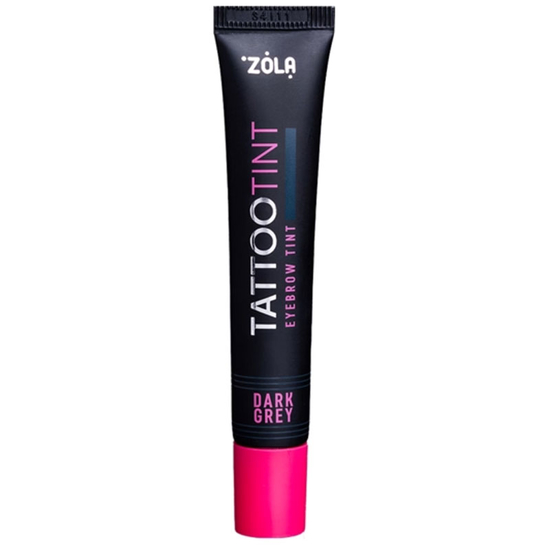 Фарба для брів та вій ZOLA TATTOO TINT Dark Grey 15 мл, Колір: Dark Grey