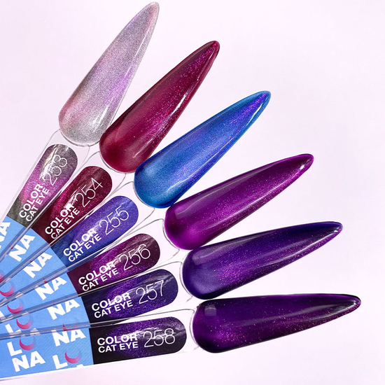 Гель-лак LUNA Color Cat Eye №256 13 мл, Колір: 2566
