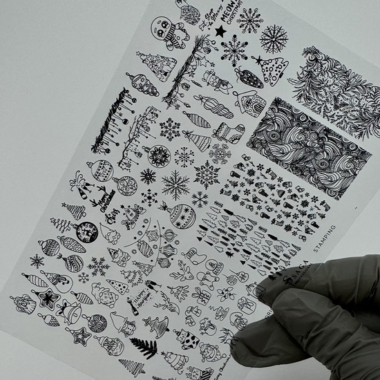 Пластина для стемпінгу SAGA №14 "Winter", Колір: 142