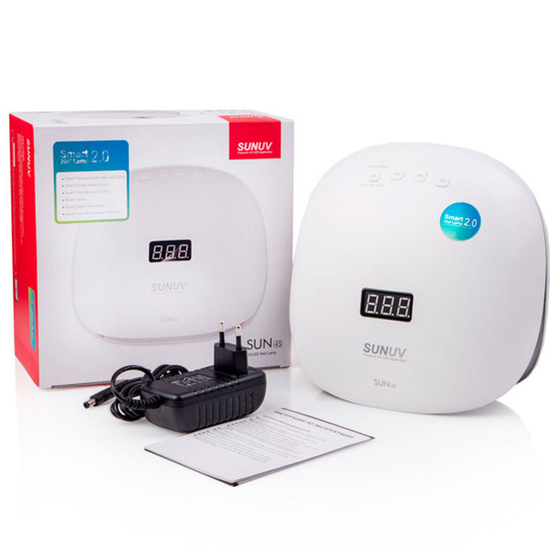 Універсальна LED/UV Лампа SUNUV 4S 48 Вт White/Black, Original, Колір: White/Black3