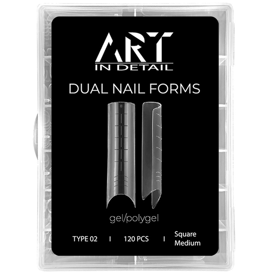 Багаторазові верхні форми ART Dual Nail Forms, Type 02, Розмір: 02