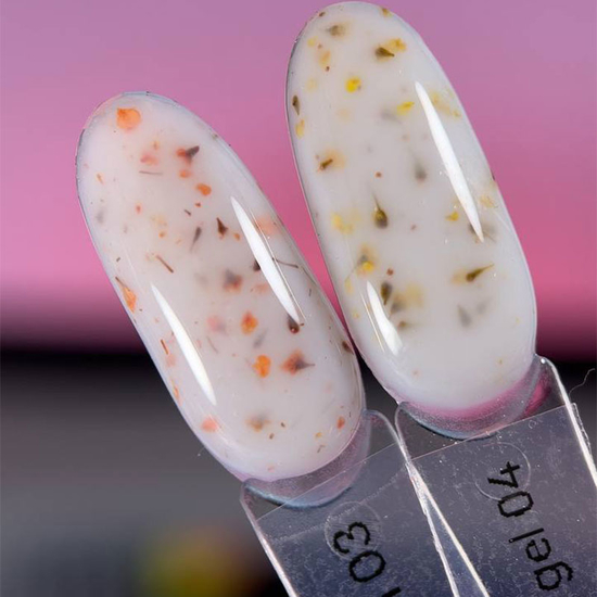Гель із сухоцвітами DANNY Milk Blossom Gel №5 15 мл, Колір: 055