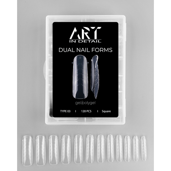 Многоразовые верхние формы ART Dual Nail Forms, Type 03, Размер: 033