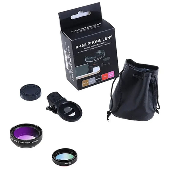 Макролинза для телефона 2 в 1 - 0,45X Phone Lens3