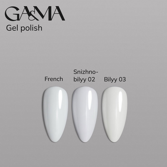 Гель-лак GaMa Gel Polish Basic collection French Базовая коллекция Френч 10 мл, Цвет: Френч4
