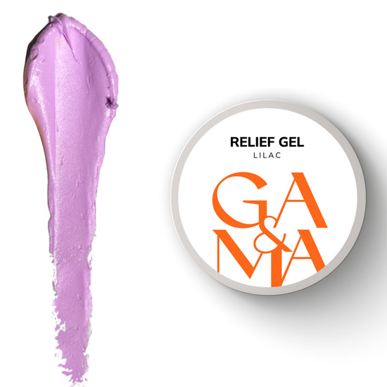 Гель паста для нігтів GA&MA Relief Gel Lilac 5 г, Колір: Lilac