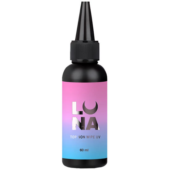 Топ для гель-лаку без липкого шару з УФ-фільтром LUNA Top Non Wipe UV 60 мл (рефіл), Об`єм: 60 мл