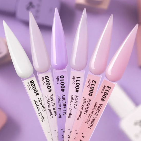 Гель для ногтей DNKa Liquid Acrygel 0008 Eskimo 12 мл, Объем: 12 мл, Цвет: 00082