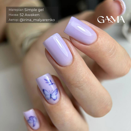 Гель для зміцнення та нарощування GA&MA Simple Gel №052 Awaken 15 мл, Об`єм: 15 мл, Колір: 0524