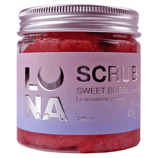 Скраб для рук та ніг з ароматом жуйки LUNA Scrub Sweet Bubble Kiss