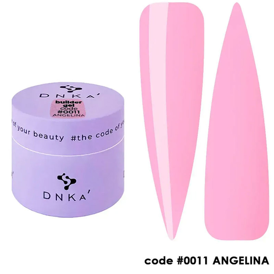 Гель для наращивания DNKa Builder Gel №0011 Angelina 15 мл, Объем: 15 мл, Цвет: 0011